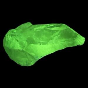 Clear Sky Blue Art Glass Cullet Glowing Manganese Slag Glass #5GX72‎